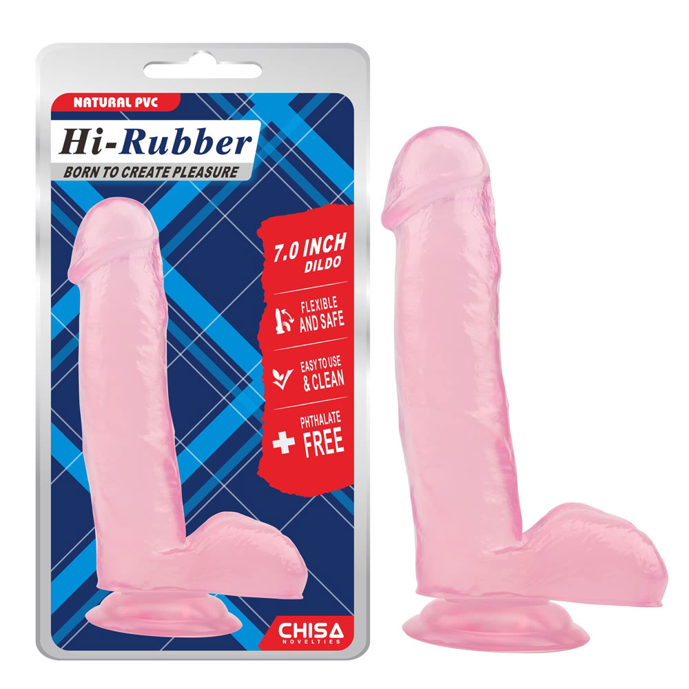 7.0 düym Dildo-Çəhrayı