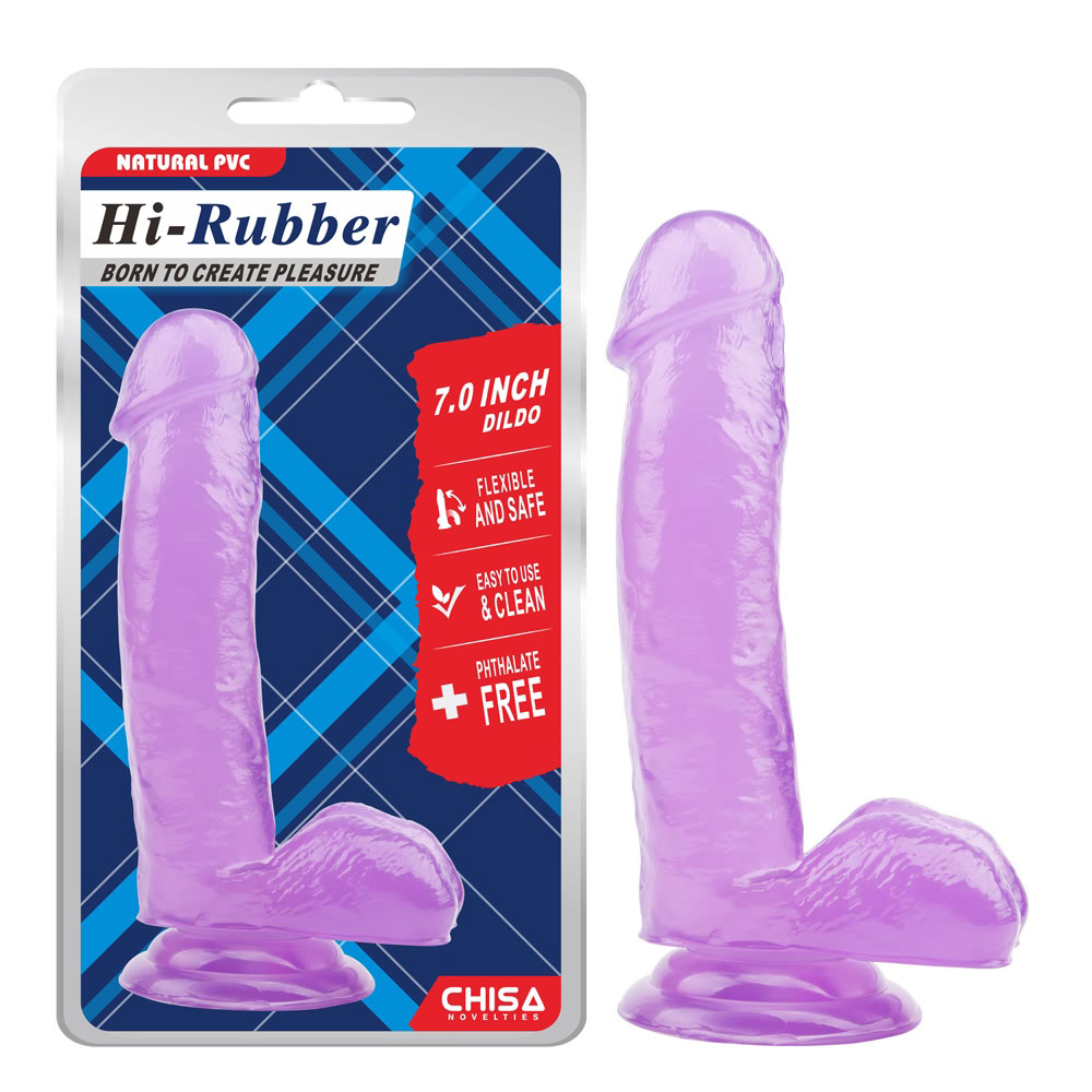 7.0 düym Dildo-Bənövşəyi