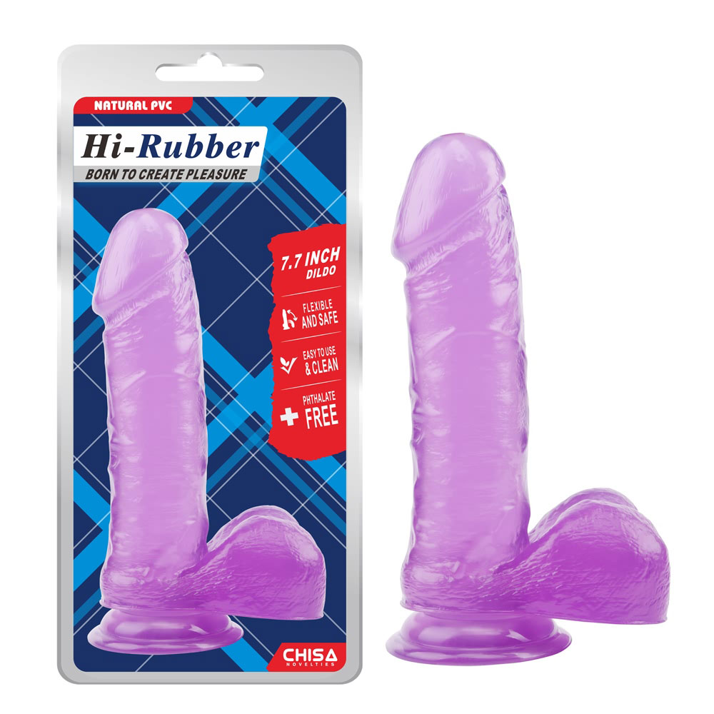 7.7 düymlük Dildo-Bənövşəyi