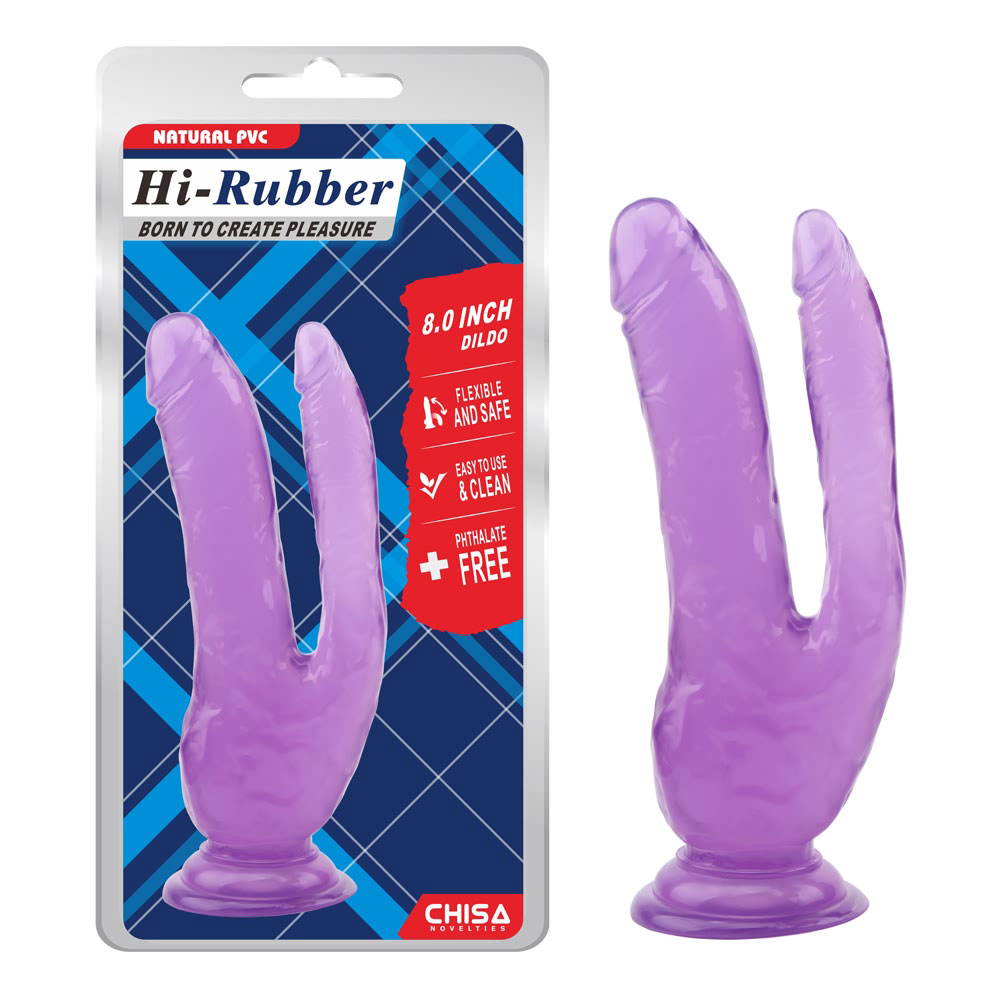 8.0 düymlük Dildo - Bənövşəyi