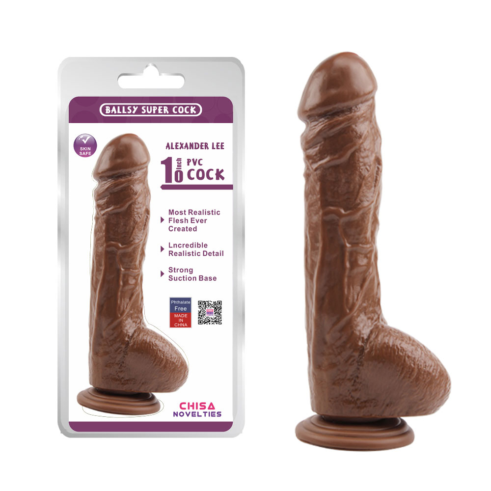 Alexander Lee 10'' Dildo-Qəhvəyi